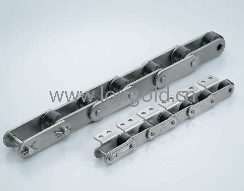 每2節(jié)帶A1/A2附件塑料滾子雙節(jié)距鏈條低噪音型通用規(guī)格 每2節(jié)帶A1/A2附件塑料滾子雙節(jié)距鏈條低噪音型通用規(guī)格