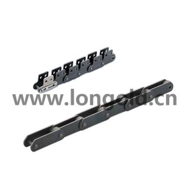 每2節(jié)帶雙側(cè)直立板附件雙倍節(jié)距鏈